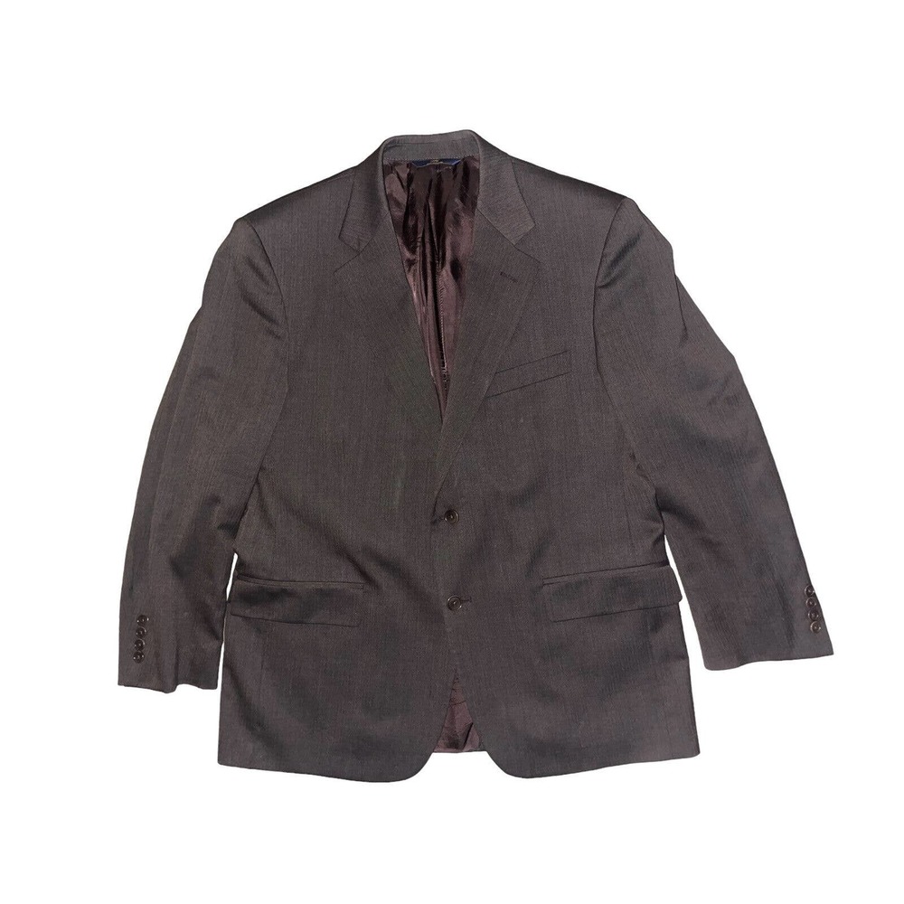 BROOKS BROTHERS MEN'S Brown 2 BUTTON BLAZER 42S Stretch Fit 346